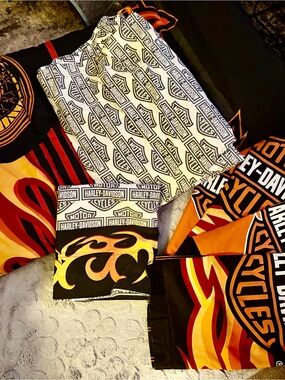 Harley-Davidson Full/Queen flame rider fireball bedding set!